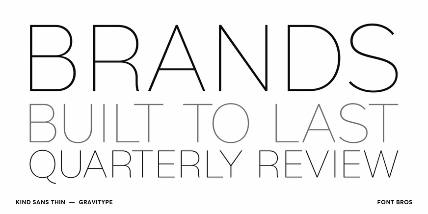 Kind Sans Thin character specimen 2