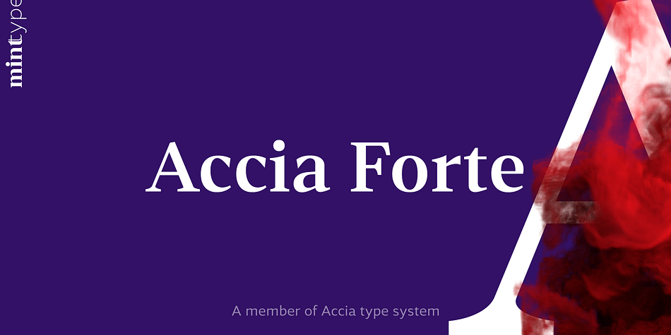 Accia Forte Light Italic family preview