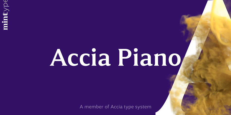 Accia Piano Light family specimen 1