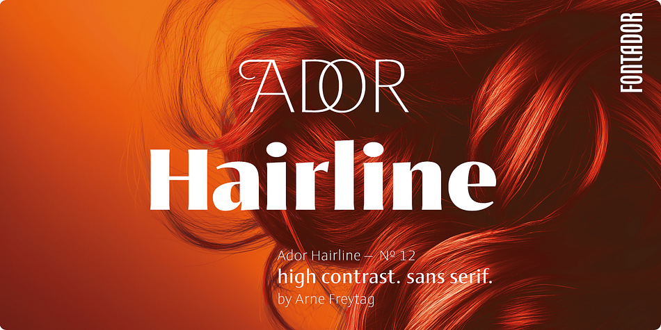 Ador Hairline Light family specimen 1