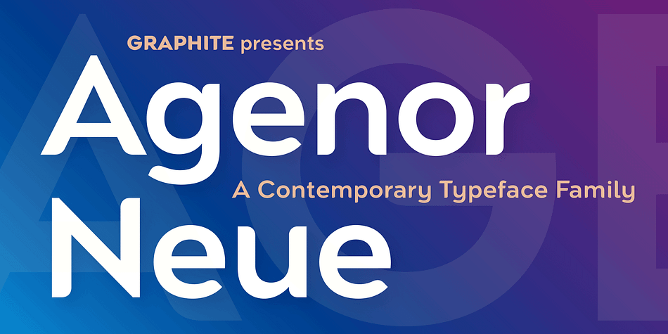 Agenor Neue Regular family specimen 1