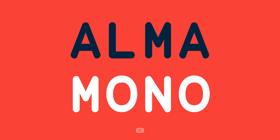 Alma Mono Regular family specimen 1