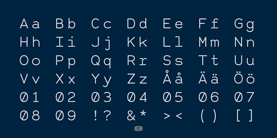 Alma Mono Regular family specimen 2