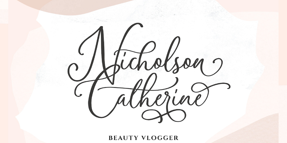 Amerta Misty Script Regular family specimen 1