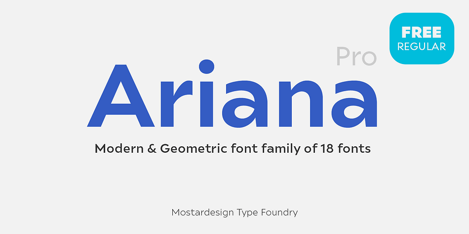 Ariana Pro Regular family preview