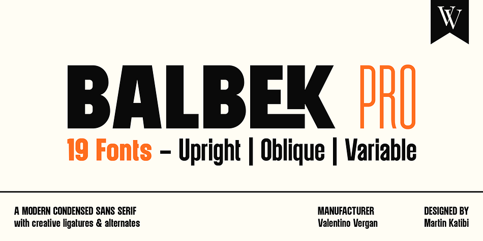 Balbek Pro Light family specimen 1