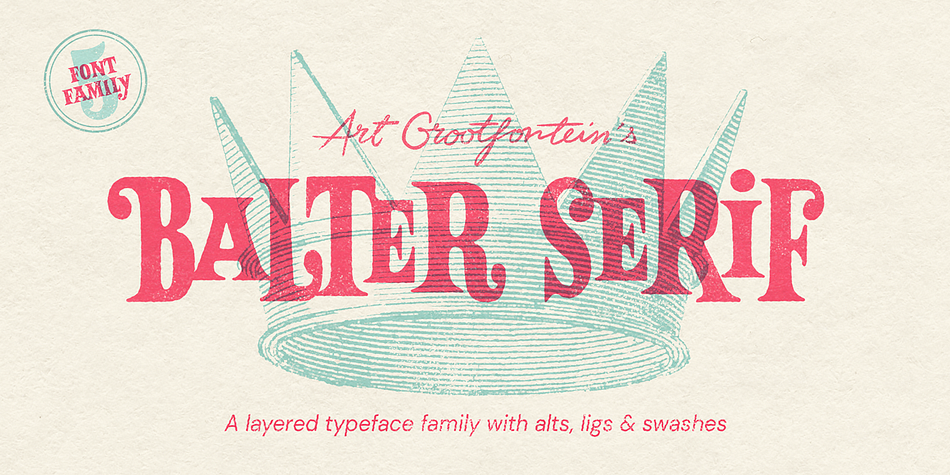 Balter Serif Shadow family specimen 1