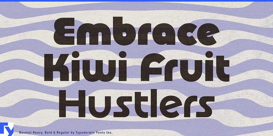 Basenji Semi Bold Italic family specimen 2