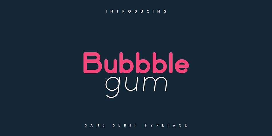 Bubbble Gum Bold family specimen 1