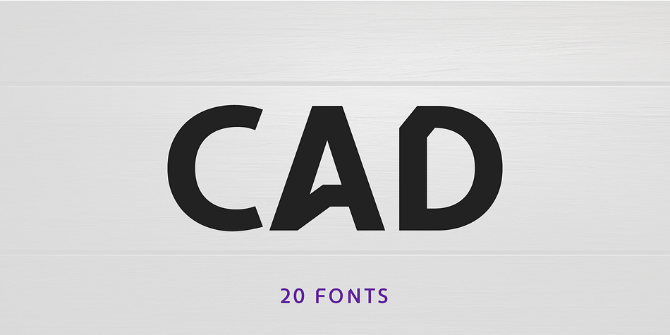 Cad Semi Bold Outline family preview