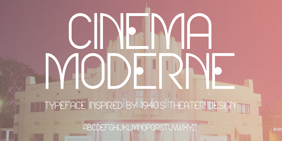Cinema Moderne Regular family specimen 1