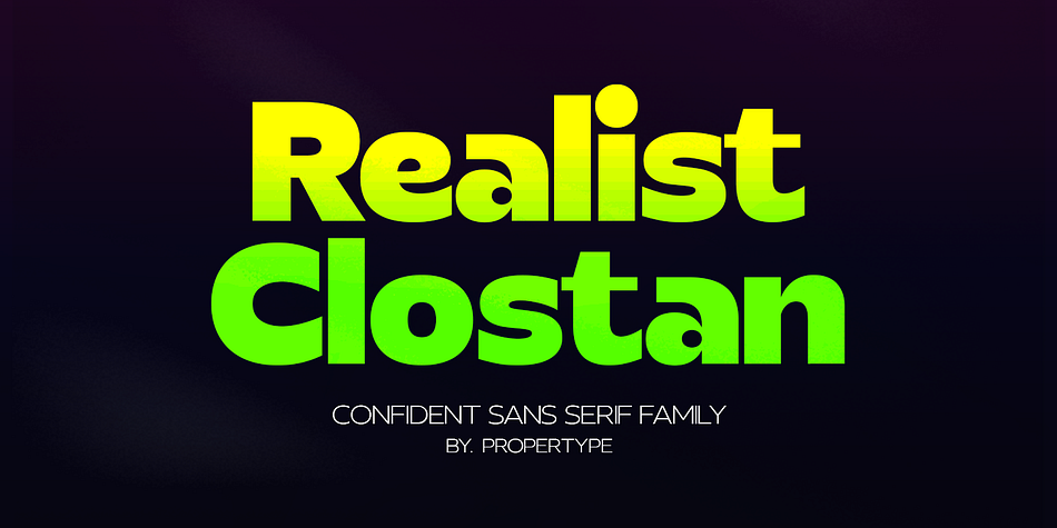 Clostan Realis Thin Italic family specimen 1