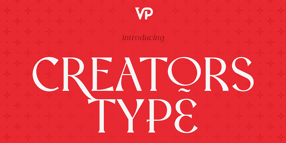 Creators Type Display family specimen 1