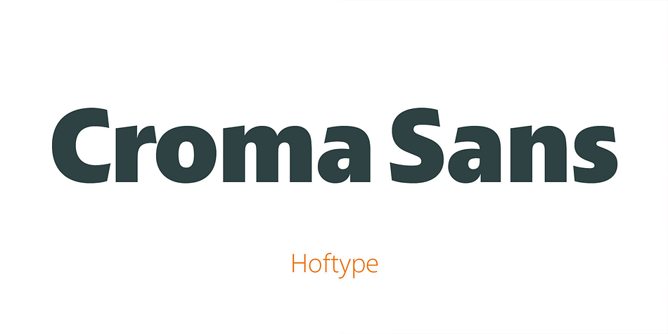 Croma Sans Light family specimen 1