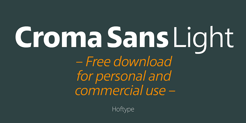 Croma Sans Light family specimen 2