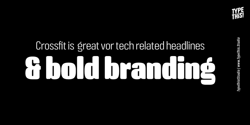 Crossfit Heavy Italic family specimen 2