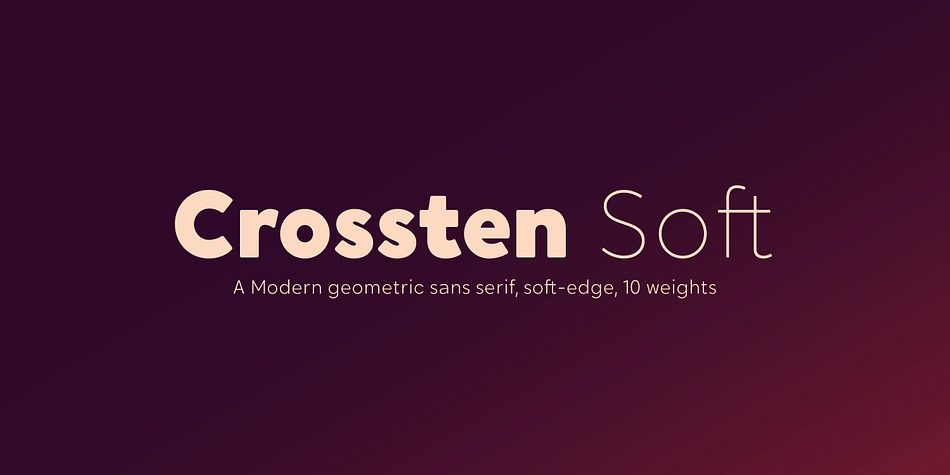 Crossten Soft Bold family specimen 1