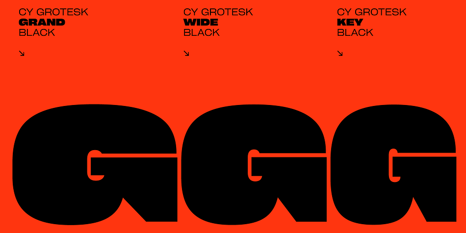Cy Grotesk Grand Dark family specimen 2
