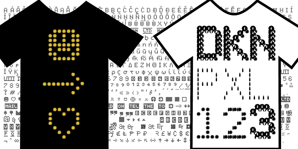 Drunken Pixel C Slab Serif D family preview