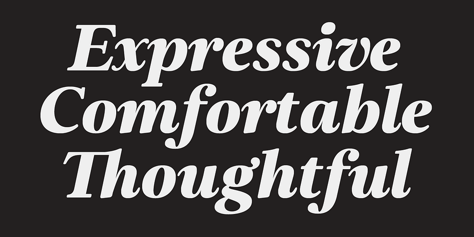 Elgraine Thin Italic family specimen 2