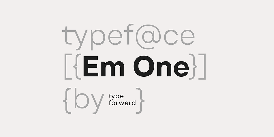 Em One Semi Bold family preview