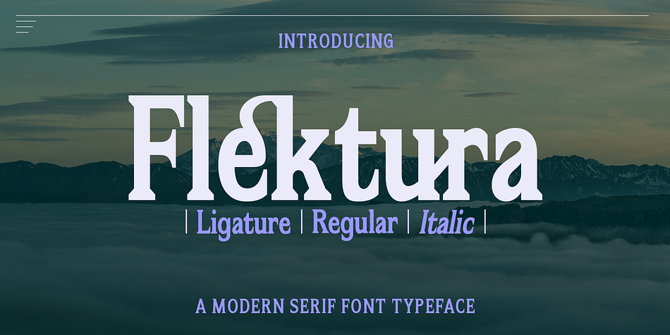 Flektura Regular family specimen 1