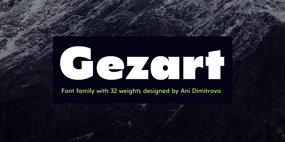Gezart Extra Thin family preview
