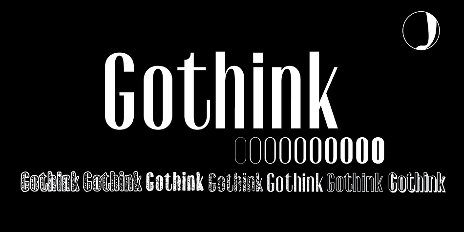 Gothink Condensed Extra Light family preview