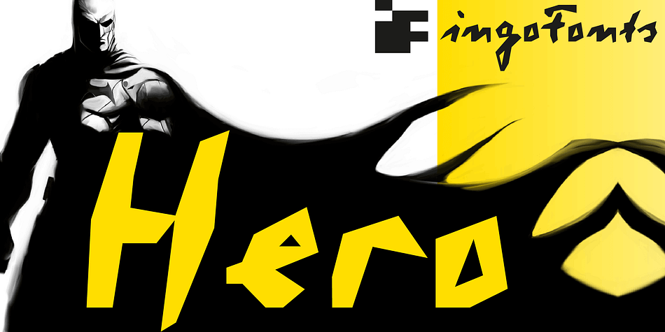 Hero Regular family specimen 1