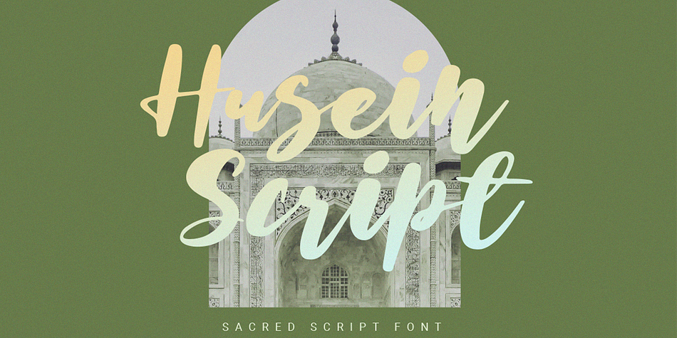 Husein Script Extruded family specimen 1