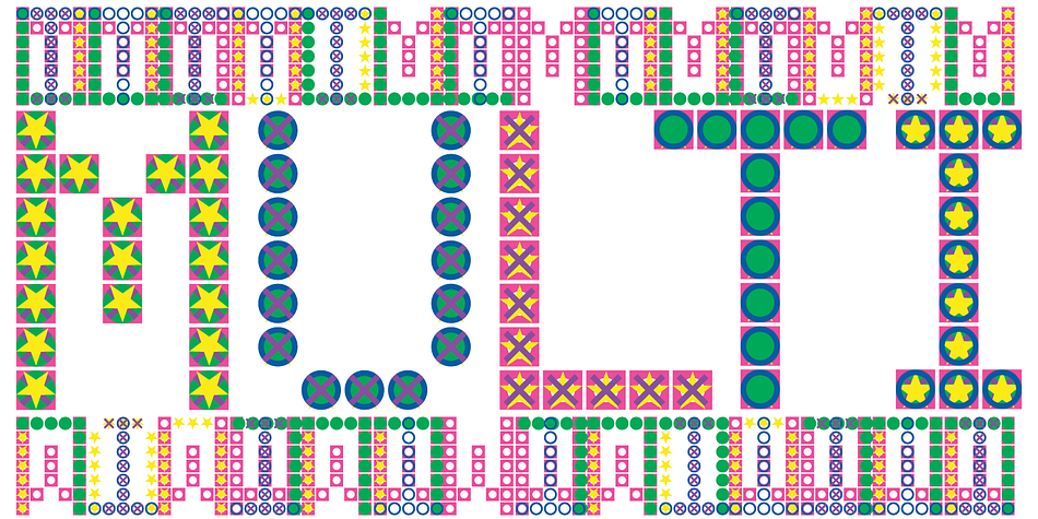 LED Pixel SSt Small Caps family specimen 2