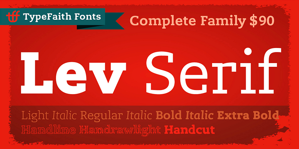 Lev Serif Handline family preview