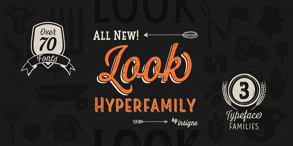 Look Sans Rough Light family preview