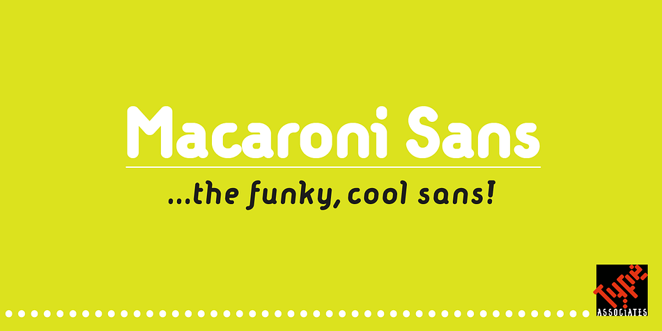 Macaroni Sans Thin Italic family specimen 1