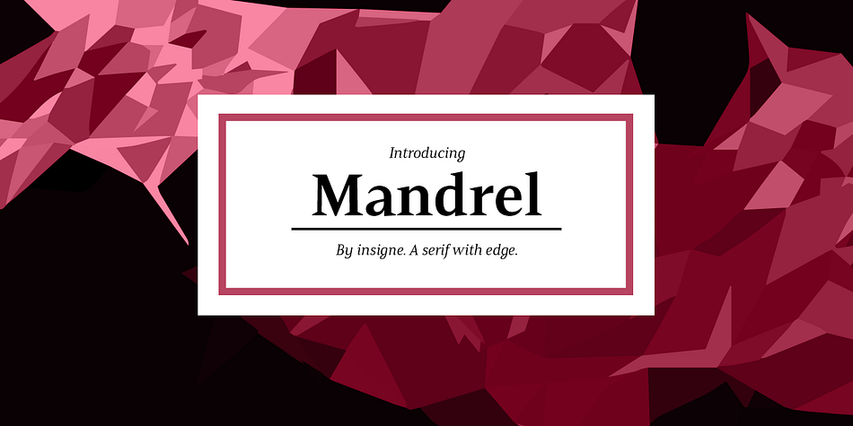 Mandrel Regular family preview