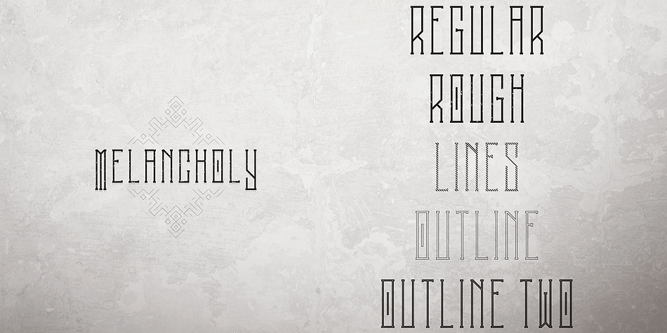 Melancholy Lines family specimen 2