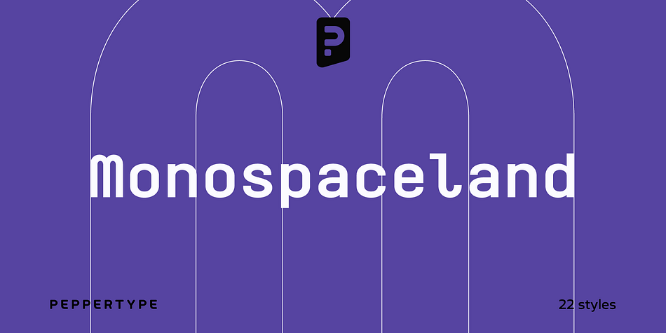 Monospaceland Extra Light family specimen 1