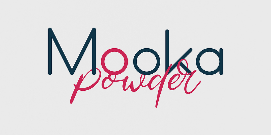 Mooka Powder - Font Duo Regular family specimen 1