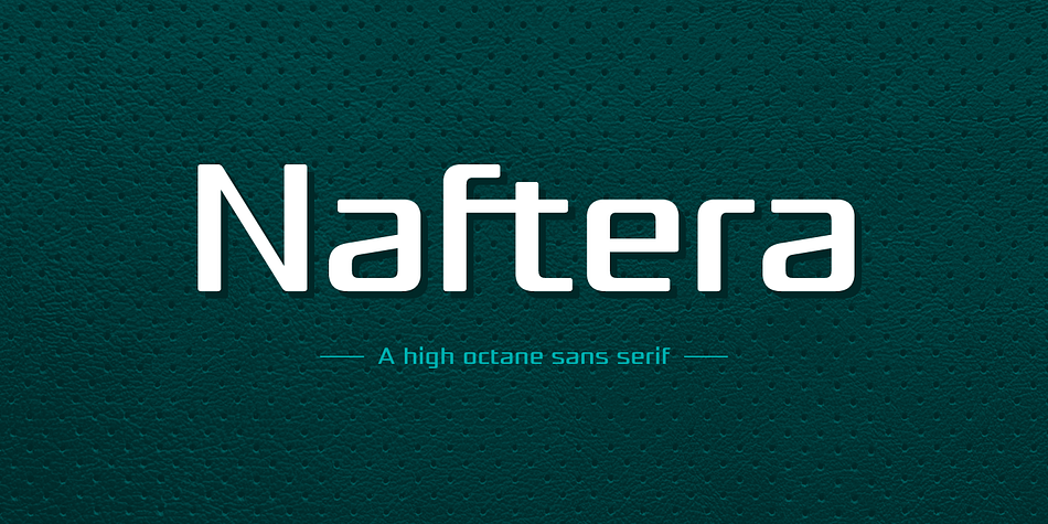 Naftera Display Solid family specimen 1