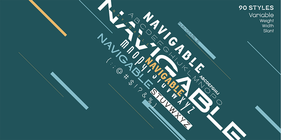 Navigable Lite Variable family preview