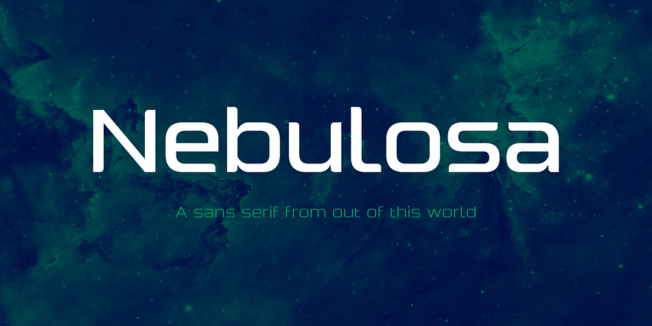 Nebulosa Display Stencil family specimen 1