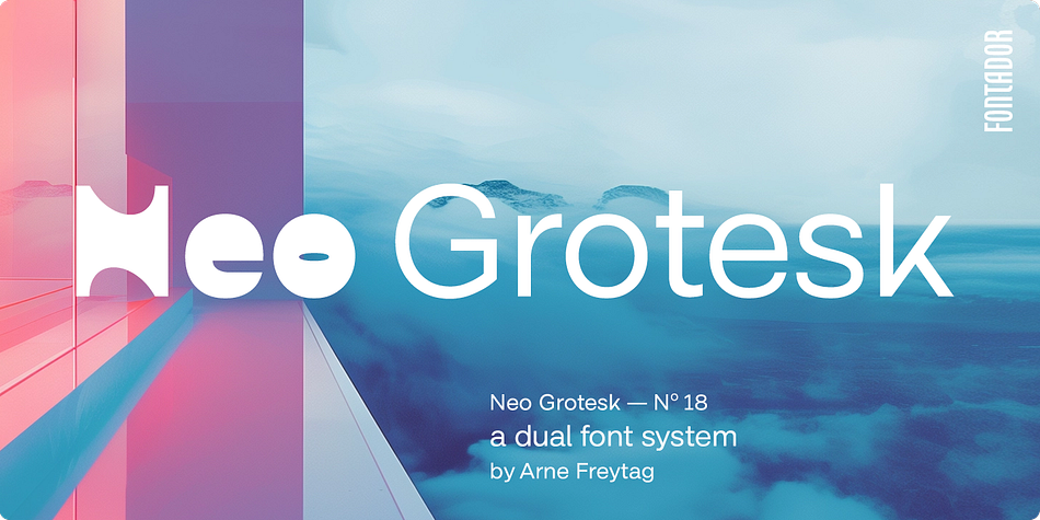 Neo Grotesk Light family specimen 1