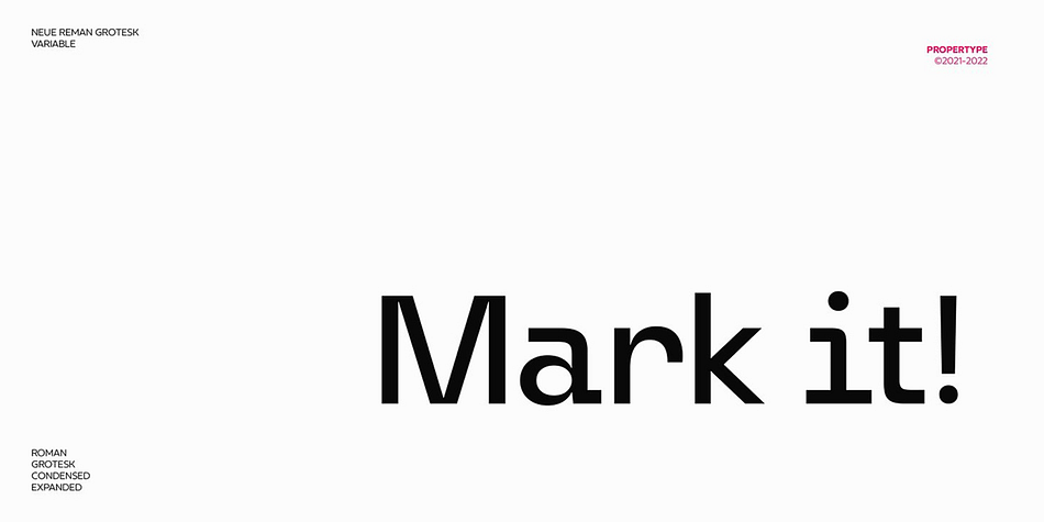 Neue Reman Grotesk Condensed Extra Light family specimen 2