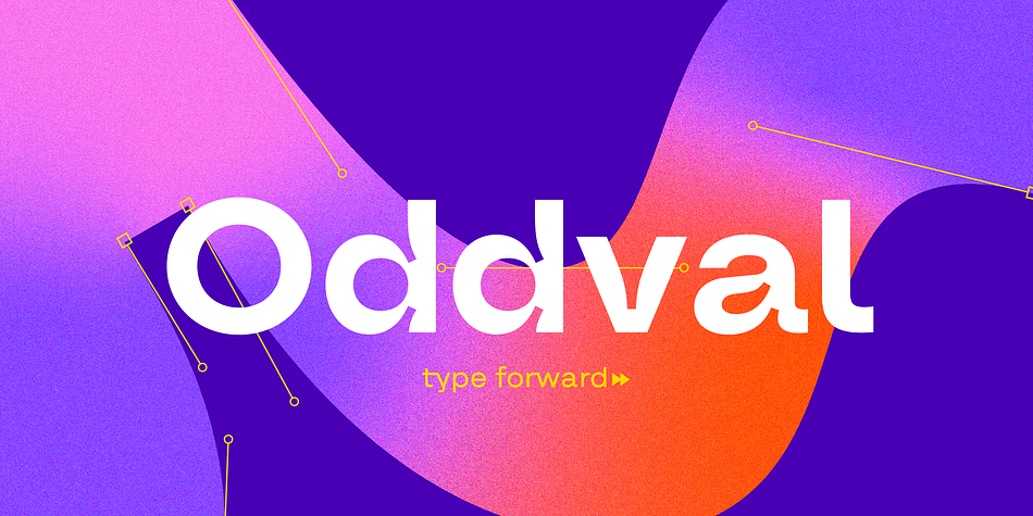 Oddval SemiBold family specimen 1
