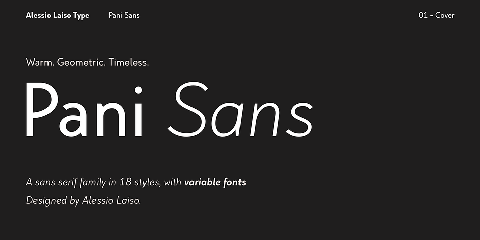 Pani Sans Extra Light family specimen 1