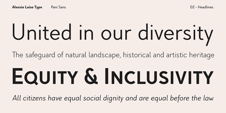 Pani Sans Extra Light family specimen 2
