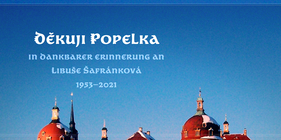 Popelka Regular family specimen 1