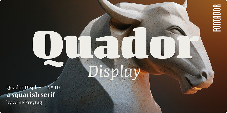 Quador Display Light family specimen 1