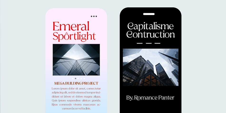 Reifilano Light Italic family specimen 2