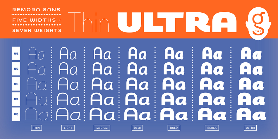 Remora Sans 5 W5 Medium Italic family preview